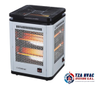 Estufa halógena 5 lados salida de calor cube