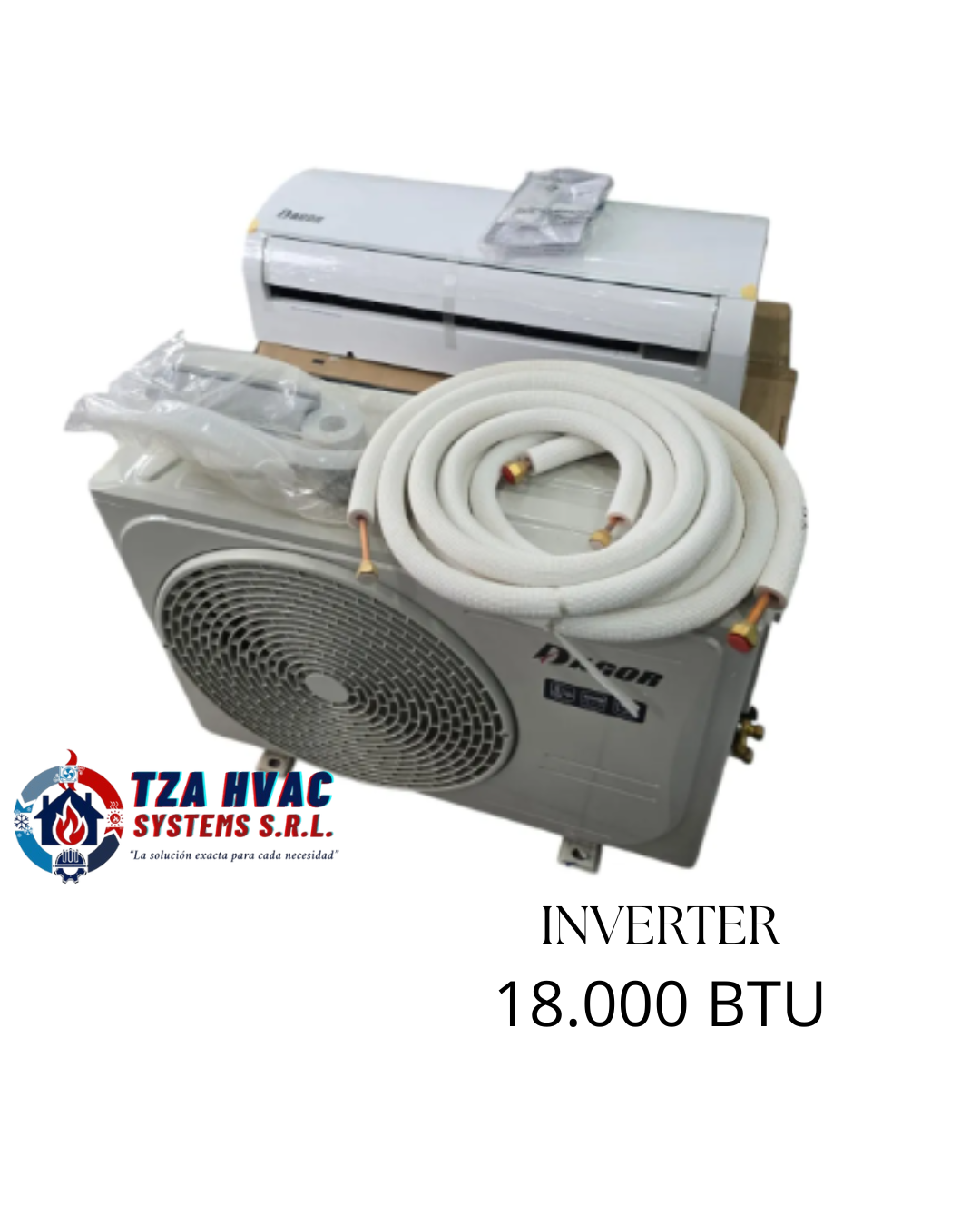 44 Aire acondicionado Dagor de 18.000 BTU Split Pared Inverter - Imagen 1